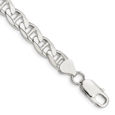 Sterling Silver 7.4mm D/C Flat Anchor Curb Chain