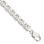 Diamond-Cut Flat Anchor Chain in Sterling Silver, 9mm, 8–26 Inch - Sophia Jewelers