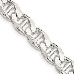 Sterling Silver 9mm D/C Flat Anchor Curb Chain