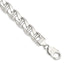 Sterling Silver 10.8mm D/C Flat Anchor Curb Chain, 8–26 Inch - Sophia Jewelers
