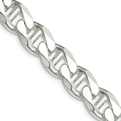 Sterling Silver 10.8mm D/C Flat Anchor Curb Chain