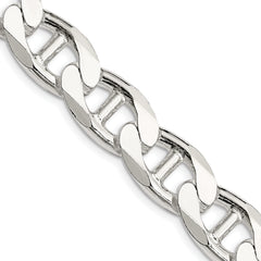 Sterling Silver 13.5mm D/C Flat Anchor Curb Chain