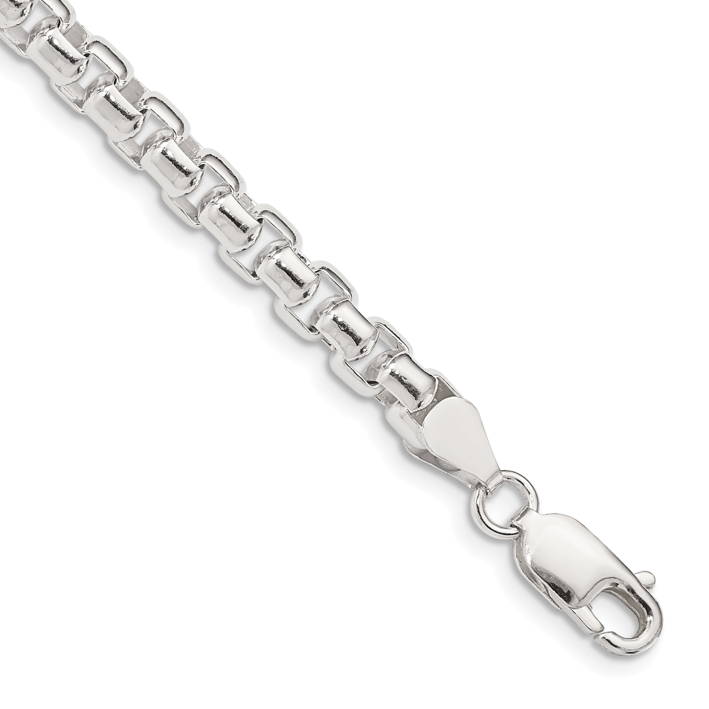 Sterling Silver 5.2mm Round Box Chain