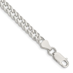Sterling Silver 5.65mm 6 Side D/C Flat Double Curb Chain