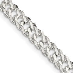 Sterling Silver 5.65mm 6 Side D/C Flat Double Curb Chain