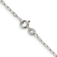 Sterling Silver Rhodium-plated 1.75mm Elongated Open Link Chain