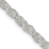 Sterling Silver 3.8mm Loose Rope Chain