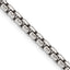 Sterling Silver Antiqued 3.6mm Round Box Chain