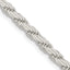 Sterling Silver 3.65mm Flat Rope Chain