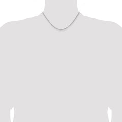 Sterling Silver Rhodium-plated 2.8mm Rolo Chain