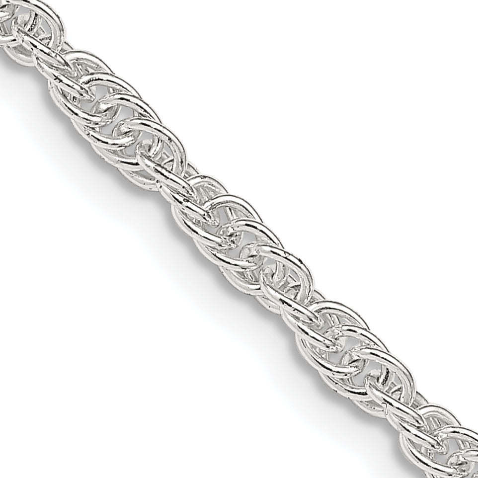 Sterling Silver 2.75mm Loose Rope Chain