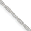 Sterling Silver 1.95mm Loose Rope Chain With 4in ext.