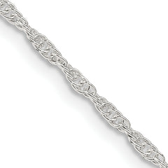 Sterling Silver 1.95mm Loose Rope Chain With 4in ext.