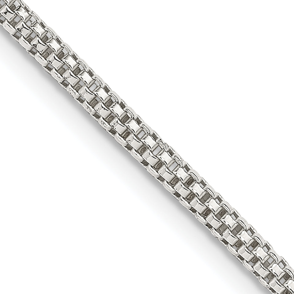 Sterling Silver 2.4mm Corona Chain