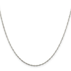 Sterling Silver 1.4mm Singapore Chain With 4in ext.