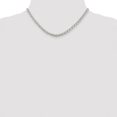 Sterling Silver Rhodium-plated 4.6mm Rolo Chain