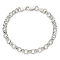 Sterling Silver 6.0mm Belcher Light Bracelet