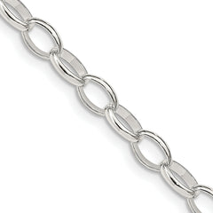 Sterling Silver 5mm Fancy Rolo Chain