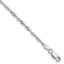 Sterling Silver Rhodium-plated 2mm Singapore Chain