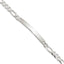 Sterling Silver Figaro Link ID Bracelet
