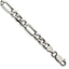 Antiqued Figaro Chain in Sterling Silver, 6.5mm, 8–28 Inch - Sophia Jewelers