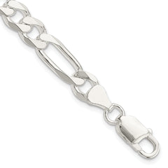 Sterling Silver 7.5mm Figaro Chain