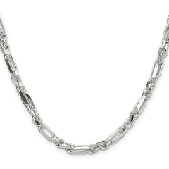 Sterling Silver 4.75mm D/C Figarope Chain