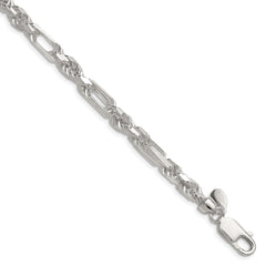 Sterling Silver 6mm D/C Figarope Chain