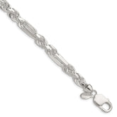 Sterling Silver 7mm D/C Figarope Chain