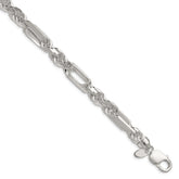 Sterling Silver 8mm D/C Figarope Chain