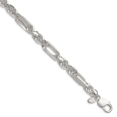 Sterling Silver 8mm D/C Figarope Chain