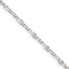 Sterling Silver D/C 2mm 3 Short Plus 1 Long Cable Link Chain