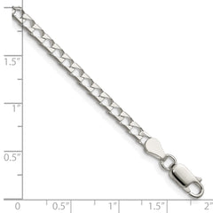 Sterling Silver 3.25mm D/C Square Curb Chain