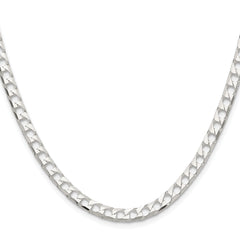 Sterling Silver 5mm D/C Square Curb Chain
