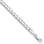 Sterling Silver Diamond-Cut Curb Chain Bracelet 5mm