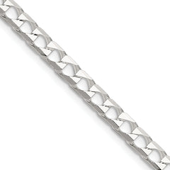 Sterling Silver 5mm D/C Square Curb Chain