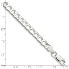 Sterling Silver 5.75mm D/C Square Curb Chain