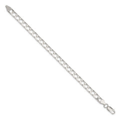 Sterling Silver 6.25mm D/C Square Curb Chain