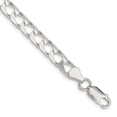 Sterling Silver 6.25mm D/C Square Curb Chain