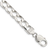 Sterling Silver 7.2mm D/C Square Curb Chain