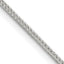 Sterling Silver 1.25mm Diamond-Cut Round Franco Chain