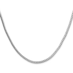 Sterling Silver 3.4mm Diamond-cut Round Franco Chain