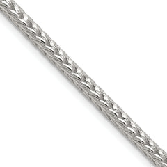 Sterling Silver 3.4mm Diamond-cut Round Franco Chain