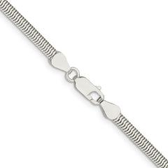 Sterling Silver 3.5mm 6-sided Oval Snake Chain