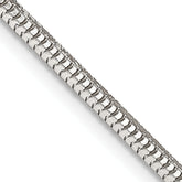 Sterling Silver 2.5mm Diamond-cut Snake Chain
