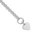 Heart Disc Chain in Sterling Silver, 7.75mm, 7.8 Inch - Sophia Jewelers