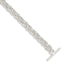 Fancy Link Toggle Bracelet in Sterling Silver, 5.75mm, 7.5 Inch - Sophia Jewelers