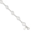 Fancy Chain Anklet in Sterling Silver, 8mm, 10 Inch - Sophia Jewelers