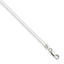 Sterling Silver 16inch 3mm Frosted Clear Rubber Cord Necklace