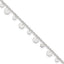 Sterling Silver Circle Disc 9 inch Plus 1 inch Extender - Total 10 inch Anklet